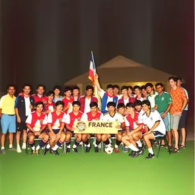 grupo de franceses Copa do Mundo 1998 Foz do Iguaçu