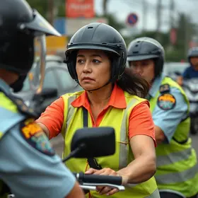 mulher agride agentes de trânsito